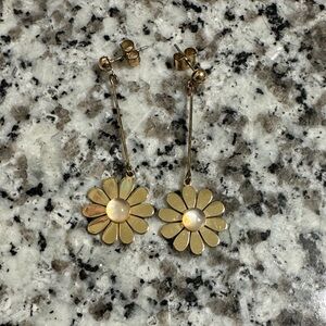 Altar'd State Gold Floral Earrings